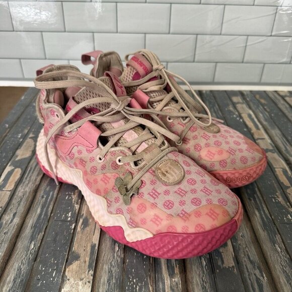 Adidas James Harden Basketball Shoes Vol. 6 PINK Monogram - Size 5 main image 7
